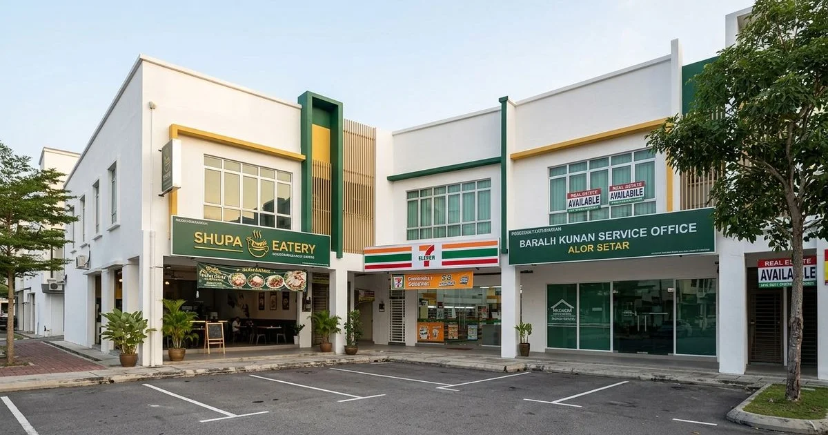 Lot kedai dua tingkat di Mergong Alor Setar