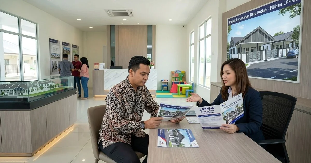 Penjawat awam di galeri pemaju projek rumah baru Kedah